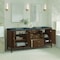 James Martin Vanities 72'' Double Vanity, Mid Century Walnut w/ 3 CM Parisien Bleu Quartz Top 485-V72-WLT-3PBL - alternate 4